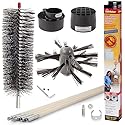 Dryer Vent Duct Cleaning Kit - Gardus RLE202 LintEater Rotary Dryer Vent Cleaner Kit, Removes Lint, Dryer Vent Cleaning System Extends Up to 12’