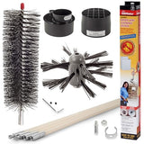 Dryer Vent Duct Cleaning Kit - Gardus RLE202 LintEater Rotary Dryer Vent Cleaner Kit, Removes Lint, Dryer Vent Cleaning System Extends Up to 12’