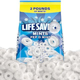 Pep O Mint Hard Candy, 2lb Pack of Mints Bulk, Perfect for Sharing, Gifting, Weddings and Special Events, Classic Peppermint Individually Wrapped