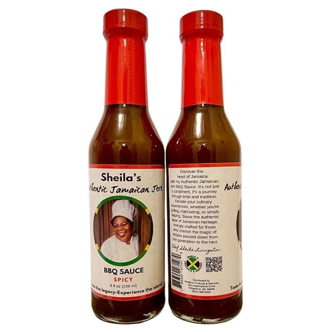 Sheila's Authentic Jamaican Jerk Barbecue Sauce - Spicy and Mild
