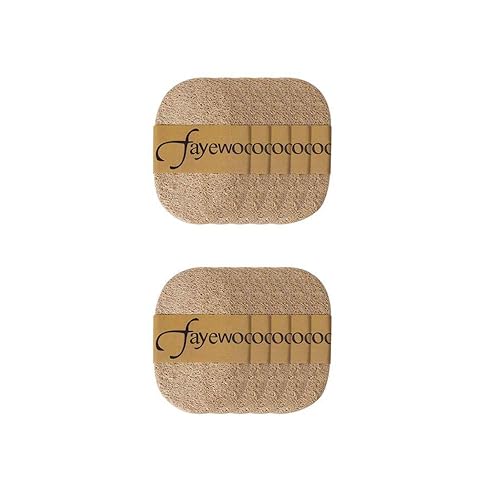ZHUPI Natural Dish Sponges Kitchen, Organic Compostable Fruit Vegetable Scrubber, Non-Scratch Scouring Dishwashing Scrub Sponge Pads(10 Pcs)