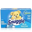 Snuggle Fabric Softener Dryer Sheets, Blue Sparkle, 80 Count