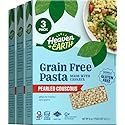 Heaven & Earth Grain Free Pasta, Cassava Pearled Couscous, 8oz (3 Pack) | Paleo Pasta | Vegan | Certified Gluten Free | Kosher for Passover