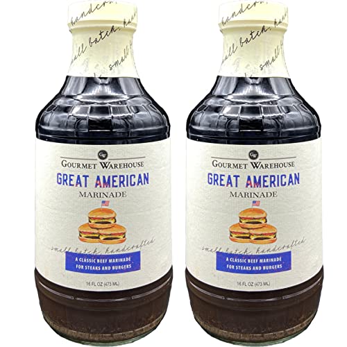 Gourmet Warehouse Small Batch Great American Marinade Made With Natural Ingredients No HFCS 16 Oz (Pack of 2)