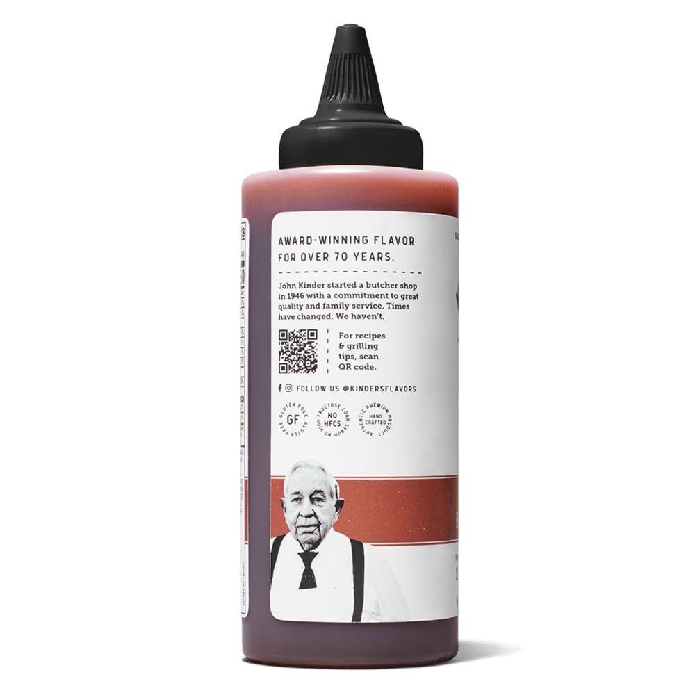 KINDERS Organic Hickory Brown Sugar BBQ Sauce, 16 OZ