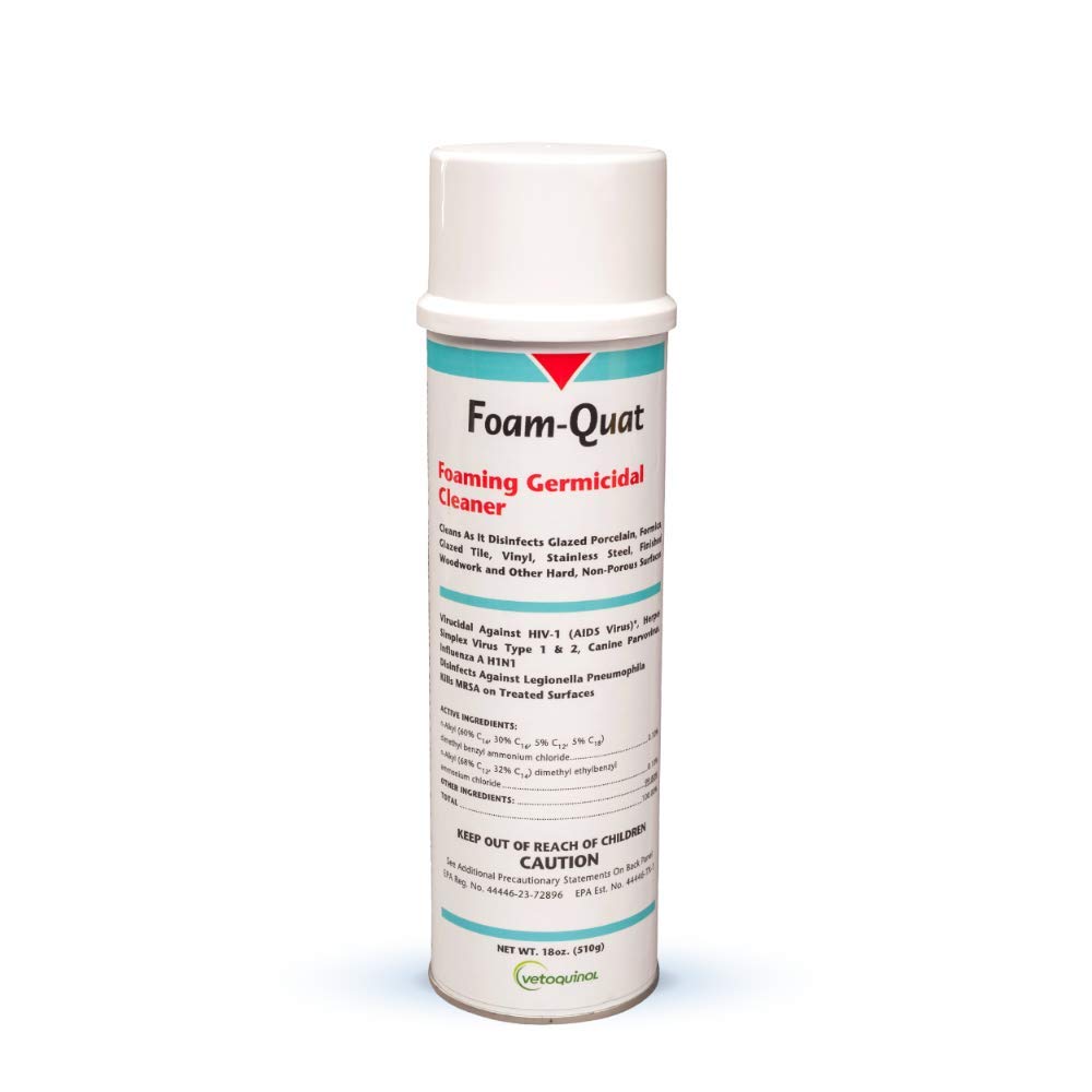 Vetoquinol Foam Quat Foaming Cleaner Spray, 18oz