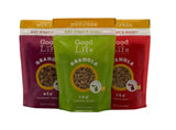 Good Life Natural’s Nut Free Granola Cereal Variety 6 Pack | Apple Crisp, Cranberry Cherry & Original Blend | Natural Ingredients | No Artificial