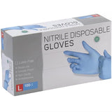 SteadMax 100 Pack Medium Nitrile Gloves, Latex Free, Powder-Free Disposable Gloves for Food Handling, Cleaning, and General Use