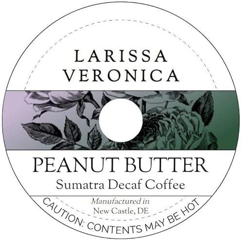 Peanut Butter Sumatra Decaf Coffee (Single Serve K-Cup Pods) (Gourmet, Naturally Flavored, Whole Coffee Beans) (12 pods, ZIN: 573982) - 2 Pack
