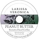 Peanut Butter Sumatra Decaf Coffee (Single Serve K-Cup Pods) (Gourmet, Naturally Flavored, Whole Coffee Beans) (12 pods, ZIN: 573982) - 2 Pack