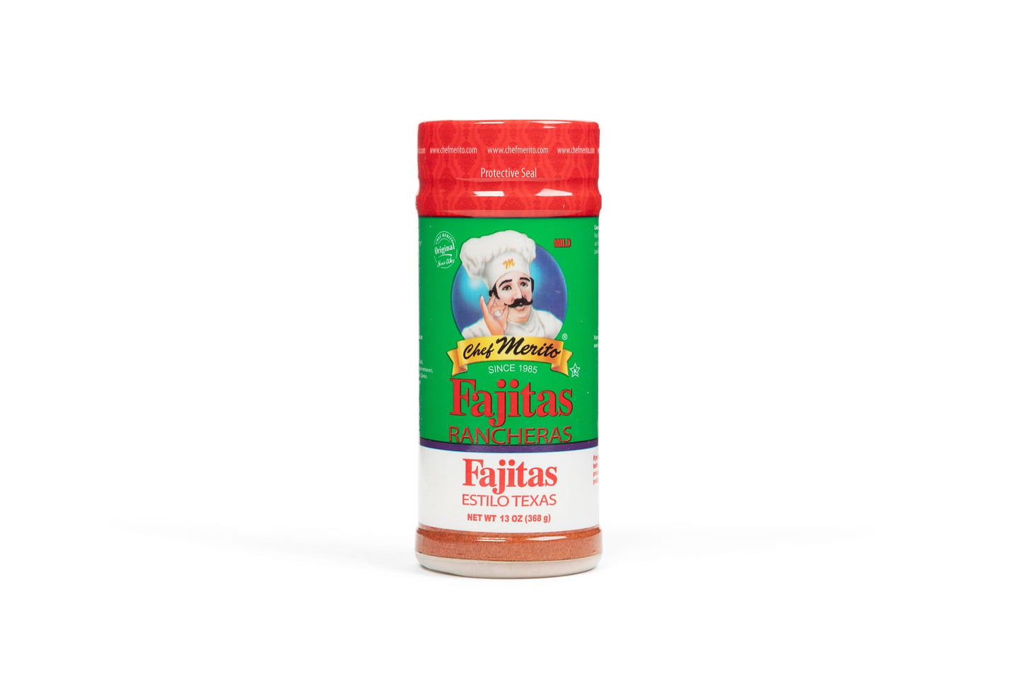 Chef Merito | Fajitas Rancheras Seasoning | 13 OZ | Authentic Latin Flavor Since 1985