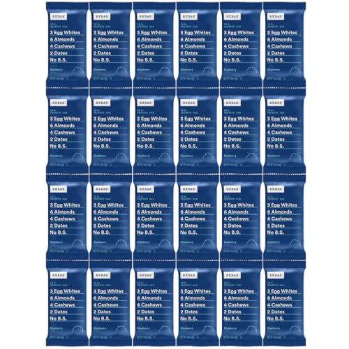 RXBAR Protein Bars, Bleuberry, 24 Count - Simple Ingredient Snack Bars
