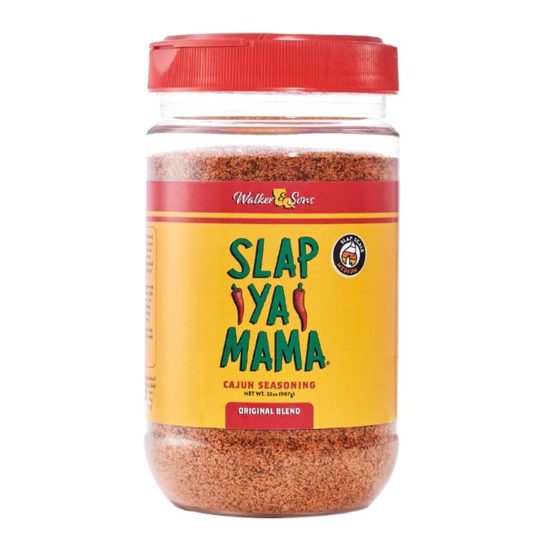 Slap Ya Mama Original Blend Cajun Seasoning - 32 oz Jar, Pack of 6, All Natural, No MSG, Kosher - Authentic Louisiana Flavor