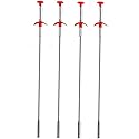 Kaxich Drain Clog Remover, 4pcs Stainless Steel Hair Catcher Clog Remover 23.6 Inch Spring Pipe Dredging Cleaning Tools Drain Relief Sewer Hair