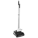 Superio Duty Slim Upright Broom and Dustpan Set, Grey 38 X 4 X 13
