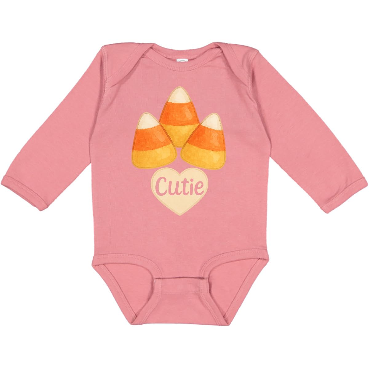 inktastic Candy Corn Cute Long Sleeve Creeper 18 Months Mauve 46d33