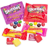 SKITTLES & STARBURST Variety Pack Fun Size Chewy Fruity Candy Assortment, Contains 4 Fruity Flavor Varieties, 255 Count (Pack of 1)