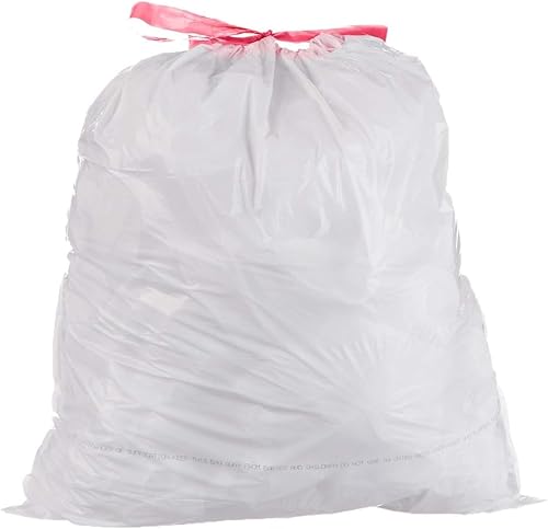 LIMELINEN Tall Kitchen Trash Bags with Drawstring, 200 Count, 13-gallon Trash Bag of 0.9 mil Thickness, Leak and Odor-Resistant, Heavy-Duty Plastic