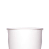 Karat [32oz - 500 ct] Large Paper Soup Bowls, Disposable Plastic-Free Party Supplies for Hot or Cold Food, 115mm Rim - White (FP-GFC32W)