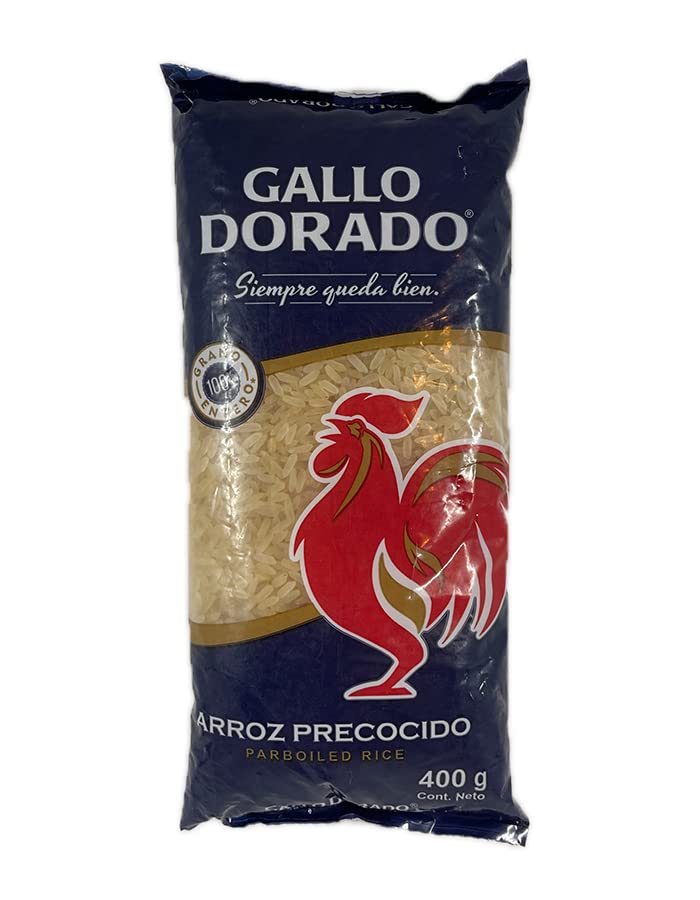 Gallo Dorado - Parboiled Rice - Arroz Precocido 400G (Pack of 4)