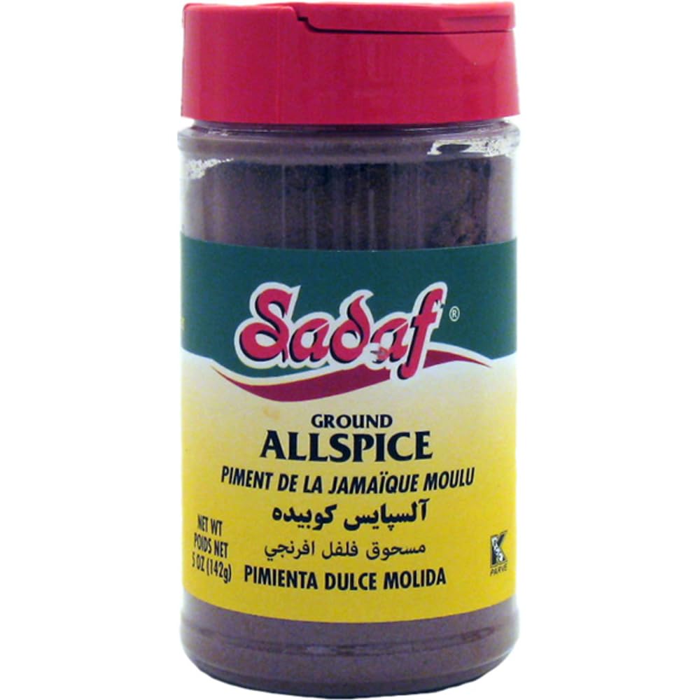 Sadaf Allspice Ground - Allspice Powder for Cooking and Food Seasoning - All Spice Seasoning - Caribbean Cuisine - Kosher - 5 Oz Bottle With Shaker