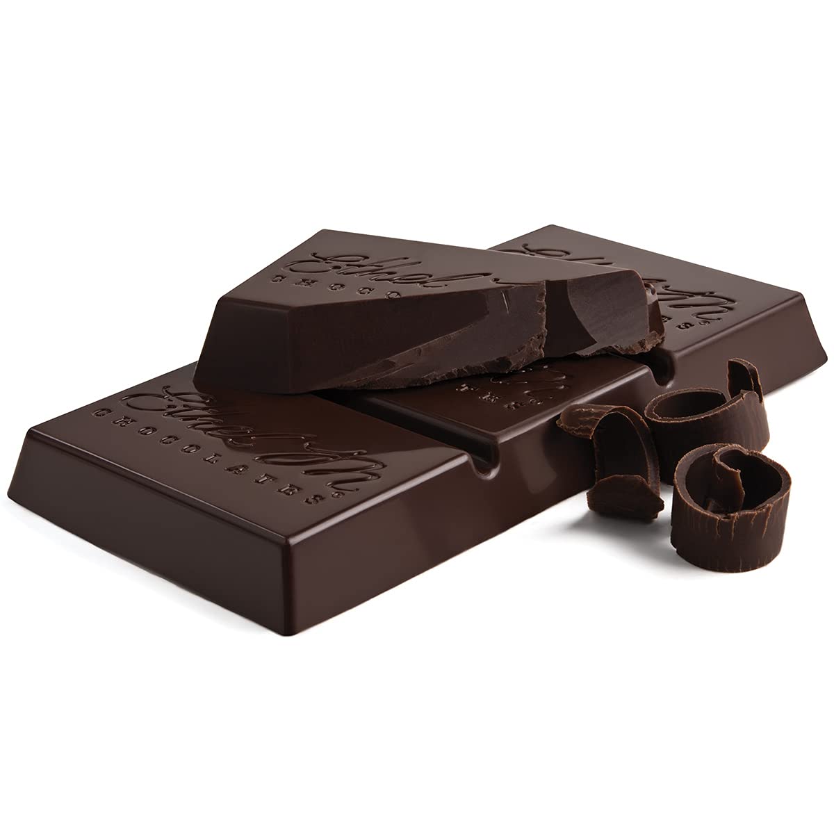Ethel M Chocolates Premium Dark Chocolate Bars, Box of 24