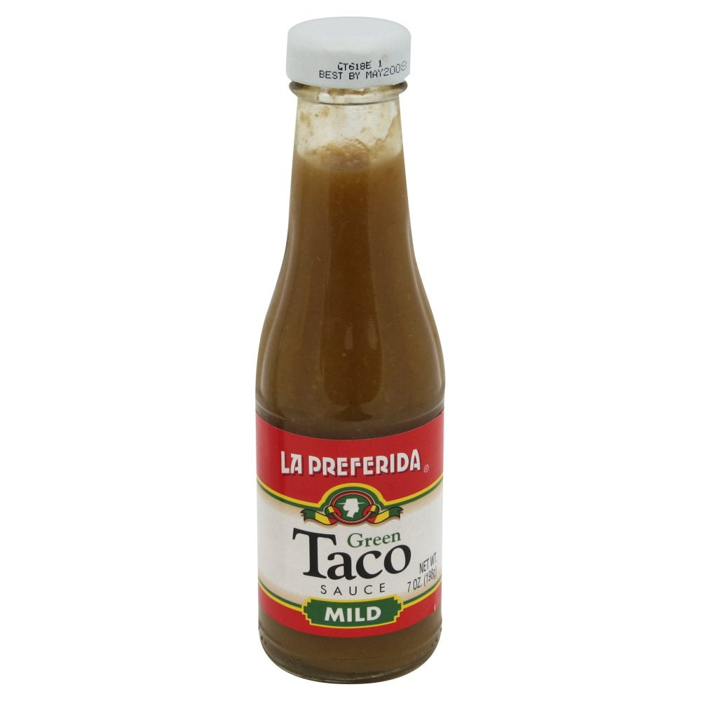 La Preferida Green Taco Sauce, 7-Ounce Bottle (Pack of 12)