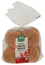 365 by Whole Foods Market Organic Wheat Hamburger Buns, 15 OZ