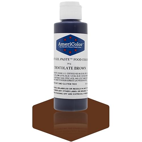 Americolor 4.5 Oz Chocolate Brown Soft Gel Paste