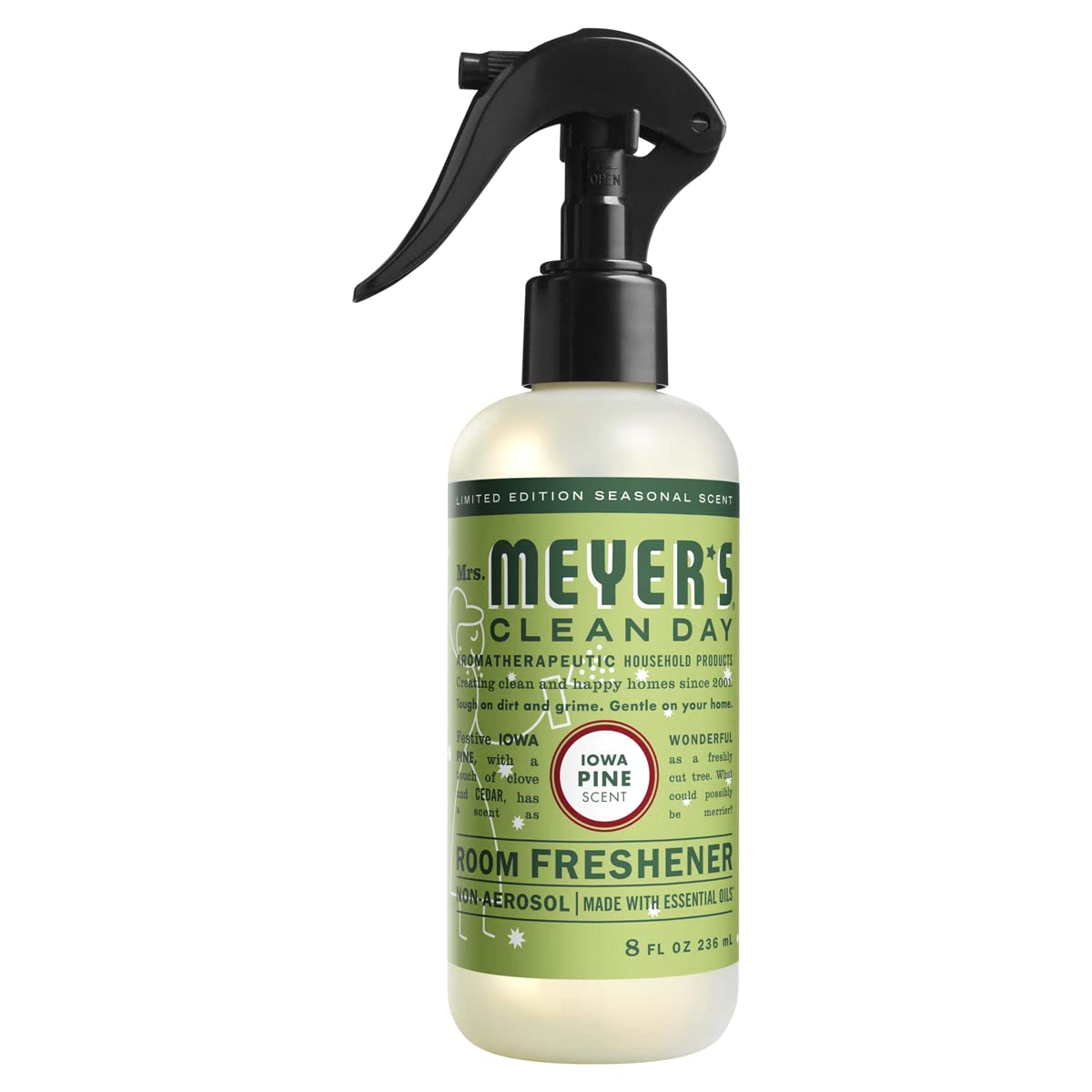 Mrs. Meyer's Clean Day Room Freshener, Iowa Pine (8 Fl Oz (Pack of 1))