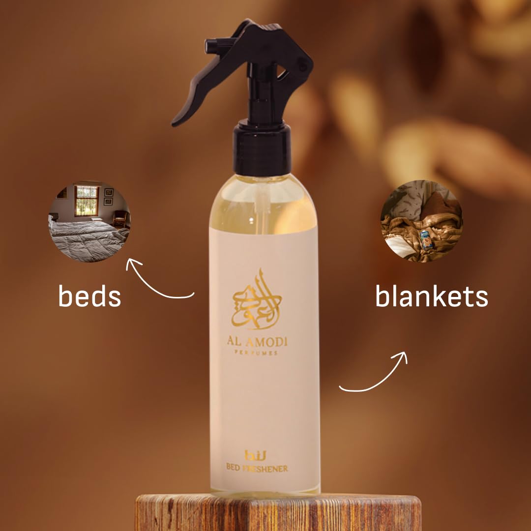 Gharam Arabic Bed Refresher by Al Amodi | 250ml, Fresh, Citrus, Bed Linening, 8.5 Fl Oz (Pack of 1)