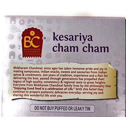 Kesariya Cham Cham Sweet Dumplings Indian Sweets Dessert Snack Food