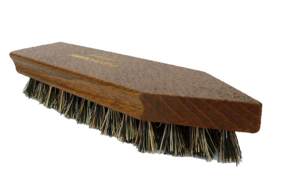 Valentino Garemi Cleaning Brush - Multi-Purpose Dry Cleaning Brush for Shoes, Carpet, Upholstery & Garments - Natural Bristles - Made in Germany