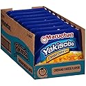 Maruchan Yakisoba, Cheddar Cheese Flavor - Stir-Fried Japanese Instant Ramen Noodles, High Protein Microwavable Meal - 3.96 Oz. (8 Pack)