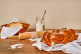 ChallahGram Gifts Kosher Fresh Raisin Challah Bread 16 Ounce - Traditional Raisin Bread for your Holiday or Shabbat Table (2 Braided Raisin Challah