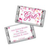 It's a Girl Baby Shower Favors Personalized Wrappers for Miniatures (100 Pack)