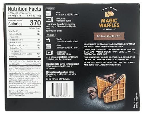 Magic Waffles Belgian Chocolate Filled Waffles, 11.29 OZ
