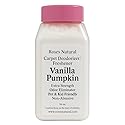 Roses Natural Vanilla Pumpkin Carpet Deodorizer and Freshener, Extra Strength Odor Eliminator, Pet and Kid Friendly, Non-Abrasive, 16 oz