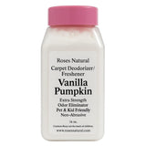 Roses Natural Vanilla Pumpkin Carpet Deodorizer and Freshener, Extra Strength, Pet and Kid Friendly, Non-Abrasive Odor Eliminator, 16 oz, Made in the