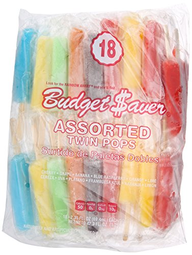 Budget Saver, Assorted Twin Pops, 18 Count (Frozen)