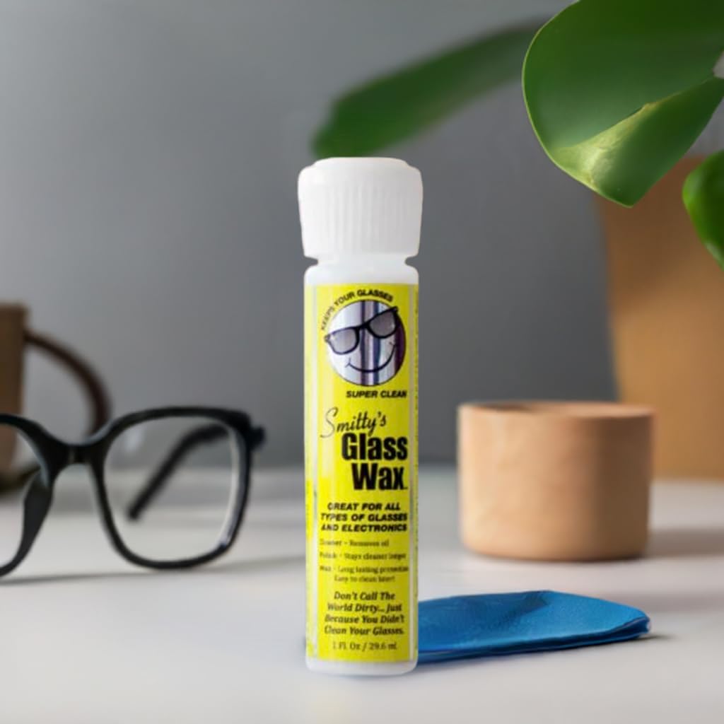 Smitty's Glass Wax and Screen Cleaner with Carrying Pouch, Bottle and Cloth Cleaner