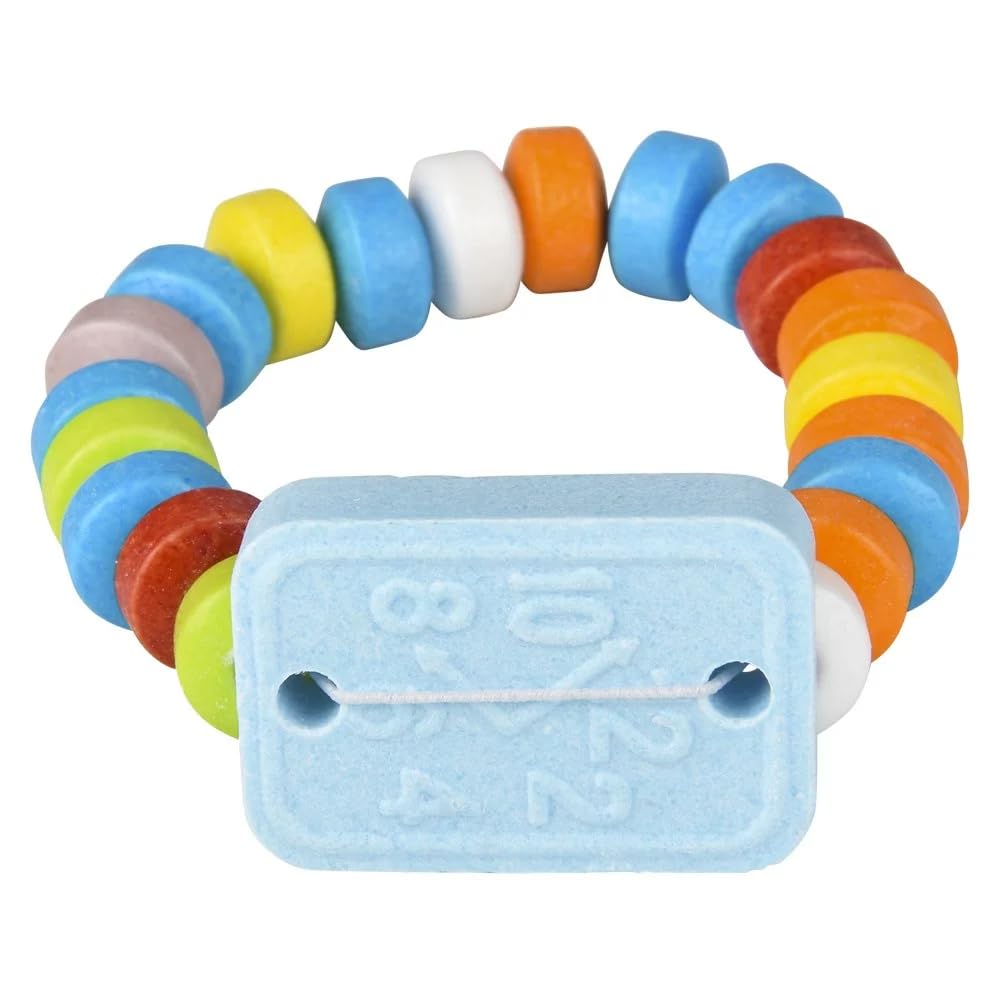 Fruidles 12-Count Candy Watch Bracelet, Stretchable Multicolor Fruit-Flavored Chewables for Party Favors (Pack of 12)