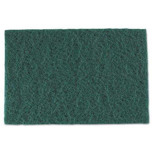Royal Paper S960 Medium-Duty Scouring Pad, 6 x 9, Green, 60/Carton