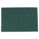 Royal Paper S960 Medium-Duty Scouring Pad, 6 x 9, Green, 60/Carton
