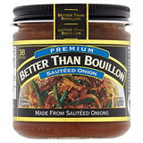 Better Than Bouillon Premium Sauteed Onion Base, Made from Sauteed Onions, Blendable Base for Added Flavor, 38 Servings Per Jar (8 Ounce (Pack of 1))