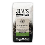Jim’s Organic Coffee - Guatemalan Lake Atitlan - Single Origin, Medium Roast - Whole Bean 12 oz Bag