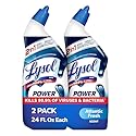 Lysol Toilet Bowl Cleaner, Max Strength Bathroom Cleaning Supplies, Toilet Bowl Cleaner Clinging Gel, Home Essential, Instant Stain Removal