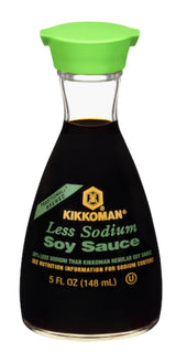 Kikkoman Soy Sauce - Less Sodium Soy Sauce - Dispenser Bottle - Pack of 2 - Use on a Variety of Different Foods - Stock Up Today and Have it Anytime