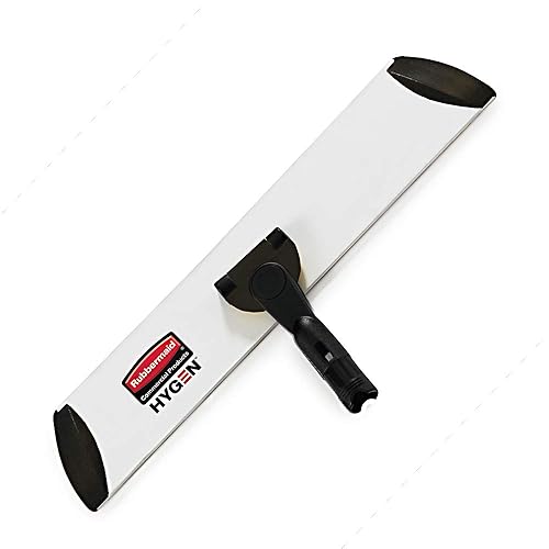 Rubbermaid Commercial Products HYGEN Microfiber Quick-Connect Mop Frame 17 inch Silver for Janitorial/Professional/Industrial Cleaners for Heavy-Duty