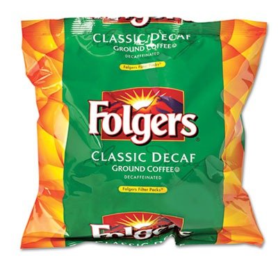 FOLGER'S Classic Roast Decaffeinated Filterpack Coffee, 0.9-Ounce Boxes (Pack of 80)